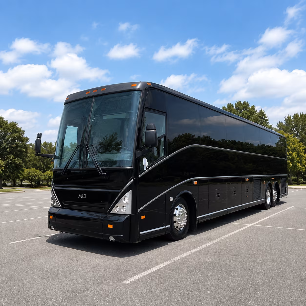 longview charter bus rental exterior